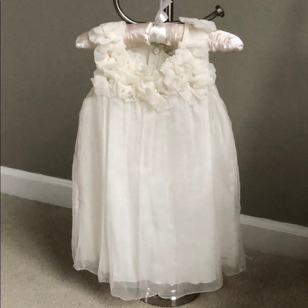 Chloe toddler chiffon dress - cream